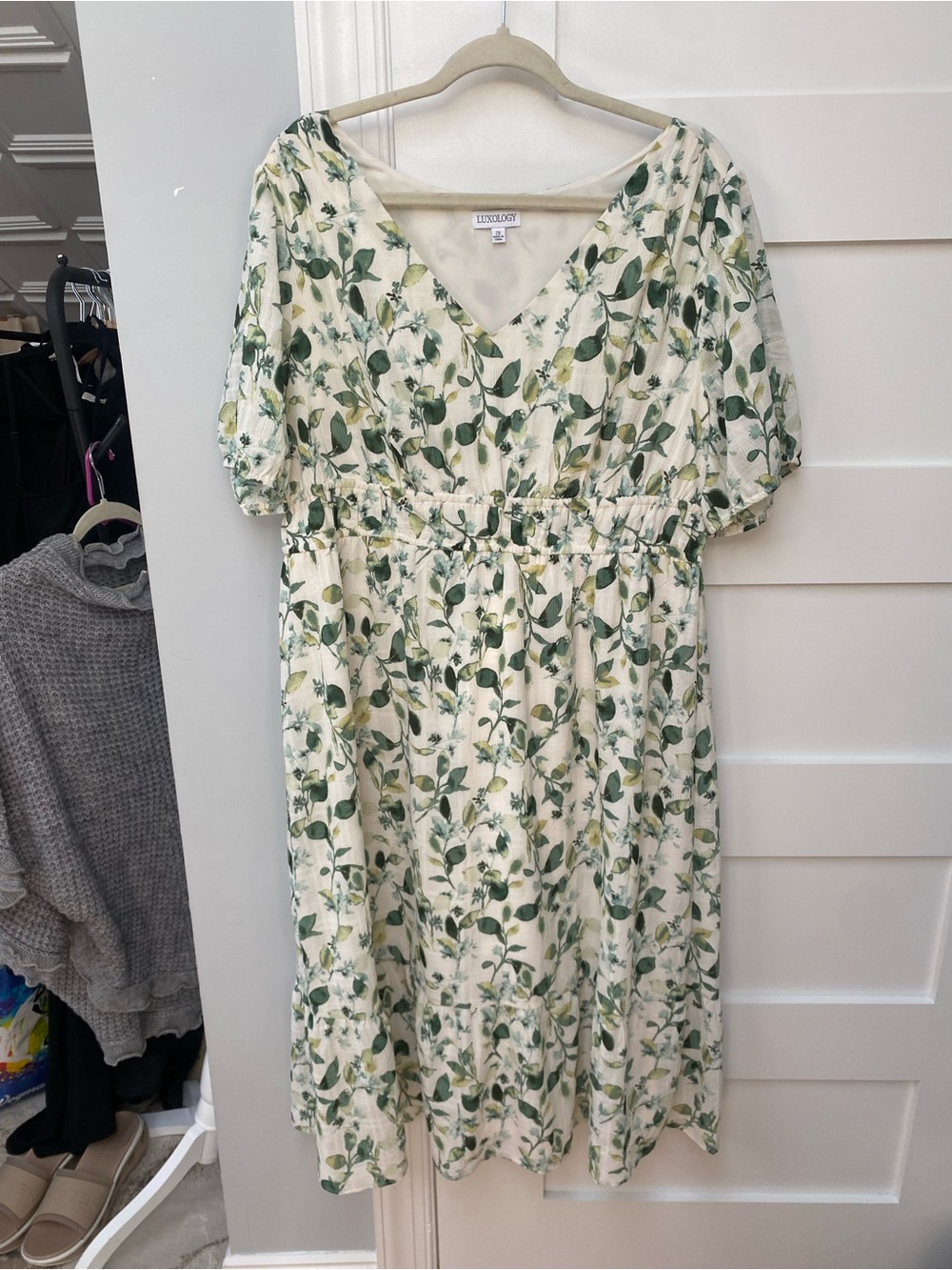 Luxology cottagecore midi dress, plus size midi dress